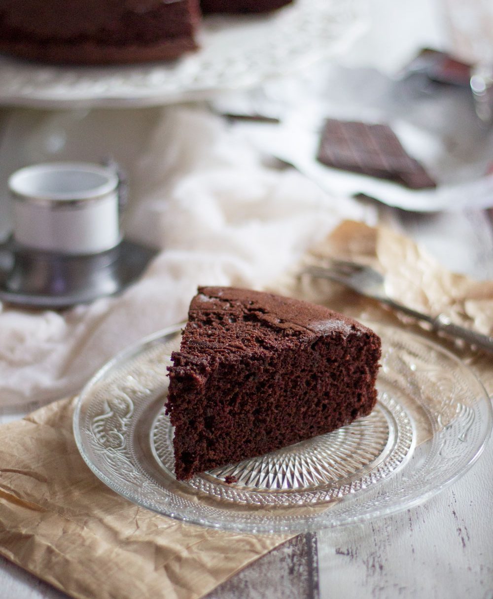 Torta soffice di albumi al cioccolato
